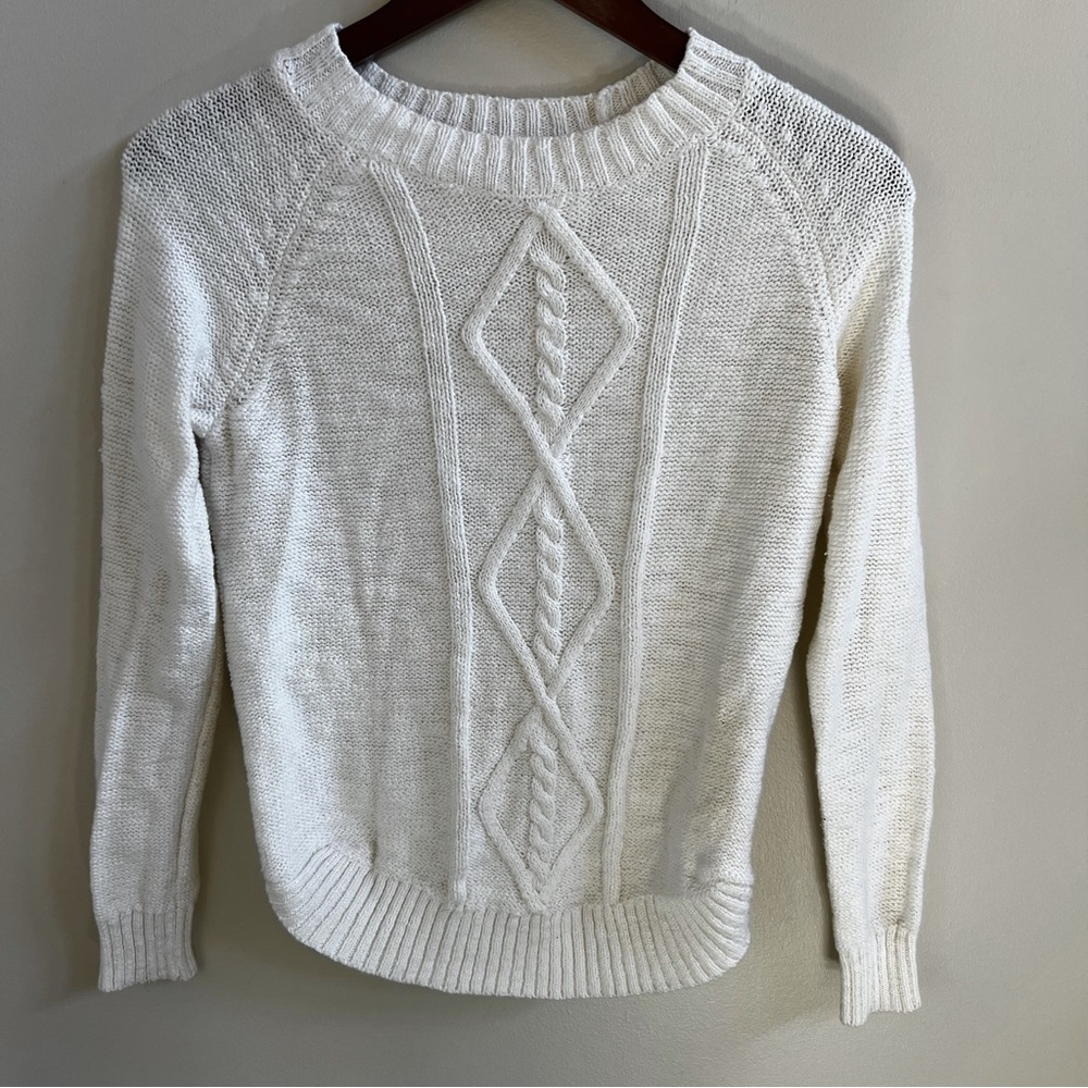 Perfectly soft perfectly you white knit sweater
